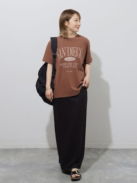 「PACKING（パッキング）のアイテム」を使った、makotoさん（レディース・158cm）の春コーディネート