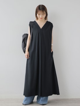 「Caribou（カリブー）のアイテム」を使った、makotoさん（レディース・158cm）の夏コーディネート
