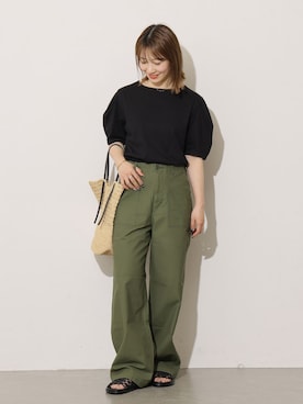 「MADE IN MADA（メイドインマダ）のアイテム」を使った、makotoさん（レディース・158cm）の春コーディネート