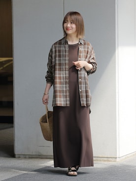 「MADE IN MADA（メイドインマダ）のアイテム」を使った、makotoさん（レディース・158cm）の春コーディネート
