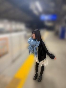 「Ritzy（リッツィー）のアイテム」を使った、鈴木みゆうさん（レディース・163cm）の冬コーディネート