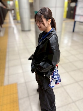 「GRL（グレイル）のアイテム（ジャケット/アウター）」を使った、鈴木みゆうさん（レディース・163cm）の春コーディネート