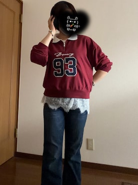 「Apple（-）のアイテム」を使った、.kou.さん（レディース・155cm）の秋コーディネート