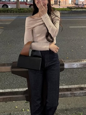「92nd Street shoe makers（ナインティセカンドストリートシューメーカーズ）のアイテム（トップス、ホワイト系）」を使った、自分が見返す用でsnsで好きな服装を投稿さん（レディース・158cm）の春コーディネート