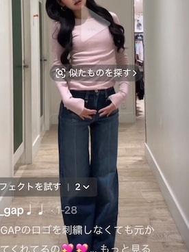 「GAP（ギャップ）のアイテム」を使った、自分が見返す用でsnsで好きな服装を投稿さん（レディース・158cm）の春コーディネート