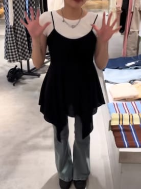 「92nd Street shoe makers（ナインティセカンドストリートシューメーカーズ）のアイテム（トップス、ホワイト系）」を使った、自分が見返す用でsnsで好きな服装を投稿さん（レディース・158cm）の夏コーディネート