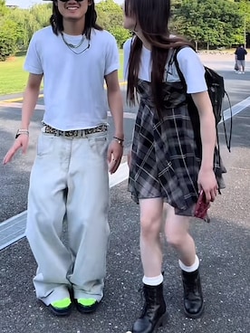 「92nd Street shoe makers（ナインティセカンドストリートシューメーカーズ）のアイテム（その他、ホワイト系）」を使った、自分が見返す用でsnsで好きな服装を投稿さん（レディース・158cm）の春コーディネート