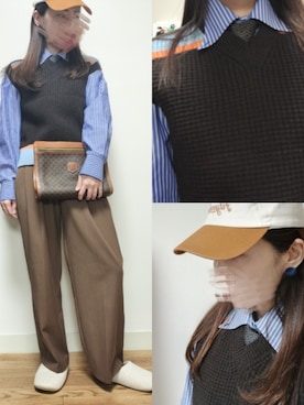 「CELINE（セリーヌ）のアイテム（バッグ）」を使った、nobueさん（レディース・156cm）の春コーディネート