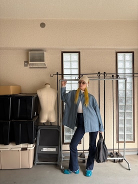 「H&M（エイチ・アンド・エム）のアイテム（ジャケット/アウター）」を使った、ma103iさん（レディース・162cm）の春コーディネート