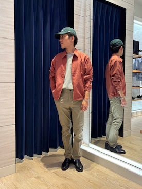 「NOLLEY’S（ノーリーズ）のナイロンオックス ジップブルゾン 26AW（短外套、ブラック系）」を使った、Masatoki  さん（メンズ・170cm）の秋コーディネート