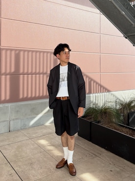 「NOLLEY’S（ノーリーズ）のアイテム」を使った、Masatoki  さん（メンズ・170cm）の夏コーディネート