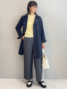 「アイテム（ピーコート）」を使った、imurayamaさん（レディース・161cm）の冬コーディネート