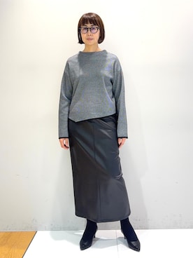 「INDIVI（インディヴィ）のアイテム」を使った、imurayamaさん（レディース・161cm）の秋コーディネート