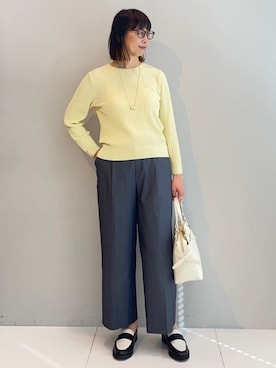 「アイテム（ピーコート）」を使った、imurayamaさん（レディース・161cm）の冬コーディネート