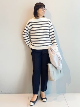 「アイテム（トレンチコート、グレー系）」を使った、imurayamaさん（レディース・161cm）の冬コーディネート
