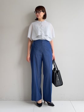 「INDIVI（インディヴィ）の【選べるデザイン】スモールワントップネックレス（ネックレス、シルバー系）」を使った、imurayamaさん（レディース）の春コーディネート