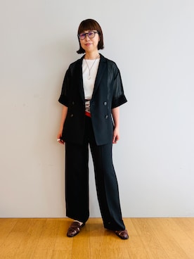 「INDIVI（インディヴィ）のニュアンスコードネックレス（ネックレス、シルバー系）」を使った、imurayamaさん（レディース）の春コーディネート