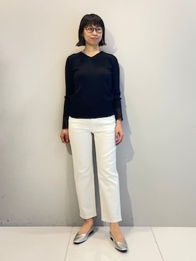 「アイテム（スーツジャケット、グレー系）」を使った、imurayamaさん（レディース・161cm）の春コーディネート