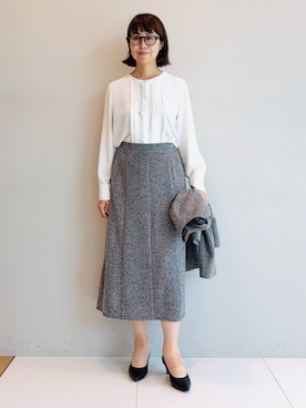 「INDIVI（インディヴィ）のアイテム」を使った、imurayamaさん（レディース・161cm）の秋コーディネート