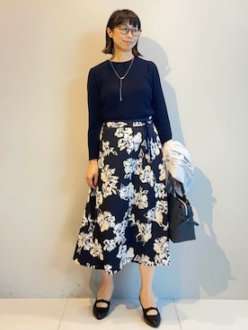 「アイテム（トレンチコート、グレー系）」を使った、imurayamaさん（レディース・161cm）の冬コーディネート