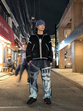 「BEAVER（ビーバー）のアイテム」を使った、Takahitoさん（メンズ・172cm）の秋コーディネート