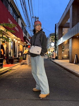 「BEAVER（ビーバー）のアイテム」を使った、Takahitoさん（メンズ・172cm）の春コーディネート