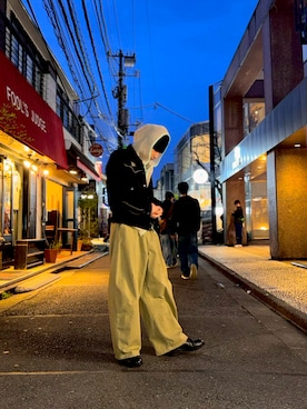 「BEAVER（ビーバー）のアイテム」を使った、Takahitoさん（メンズ・172cm）の春コーディネート