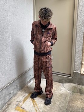 「Needles（ニードルス）のアイテム（ジャケット/アウター）」を使った、renさん（メンズ・180cm）の春コーディネート