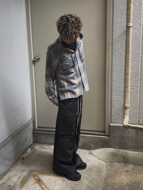 DankeSchon/ダンケシェーン/COATING FLARE CARGOPANTS（カーゴパンツ