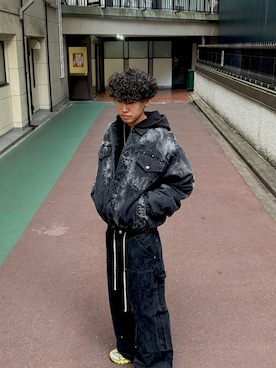 「アイテム（ジャケット/アウター）」を使った、renさん（メンズ・180cm）の冬コーディネート