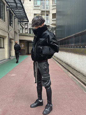 「アイテム（カーゴパンツ）」を使った、renkana04さん（メンズ・180cm）の秋コーディネート