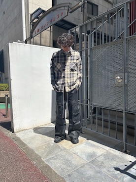 「DANKE SCHON（ダンケシェーン）のアイテム」を使った、renさん（メンズ・180cm）の夏コーディネート