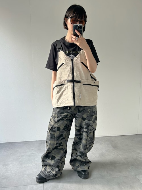 B.R.U ワイドパンツ パンツ 迷彩ドロップパンツ メンズ レディース