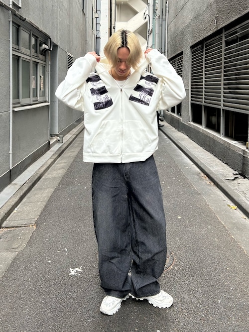 B.R.U パーカー 柄パッチワークパーカー メンズ レディース : ZOZOTOWN