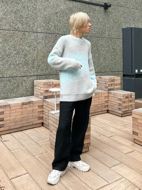 セール】ニュアンス柄シャギーニット（ニット/セーター）｜B.R.U（ブル