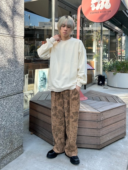 セール】【累計販売枚数1万枚突破】フラワー総柄 花柄 ワイドパンツ