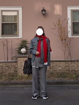 「HAKKA（ハッカ）のアイテム」を使った、motimotimocchiさん（レディース・161cm）の秋コーディネート