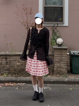 「GANNI（ガニー）のアイテム」を使った、motimotimocchiさん（レディース・161cm）の春コーディネート