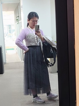 「natural couture（ナチュラルクチュール）のアイテム」を使った、rinaさん（レディース・158cm）の春コーディネート