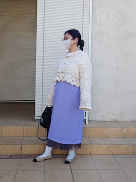 「natural couture（ナチュラルクチュール）のアイテム」を使った、rinaさん（レディース・158cm）の春コーディネート