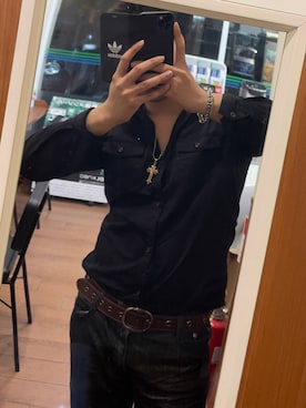 「アイテム（PC・スマホグッズ/家電）」を使った、しろきさん（メンズ・166cm）の冬コーディネート