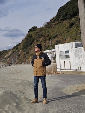 「RED WING（レッドウィング）のアイテム」を使った、SYUU さん（メンズ・175cm）の冬コーディネート