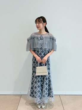 「アイテム（ドレス、グレー系）」を使った、ya 🍊さん（レディース・151cm）の夏コーディネート