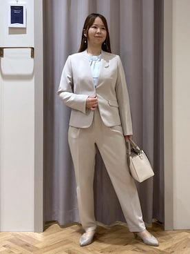 「grove（グローブ）のアイテム（パンツ）」を使った、Chiiさん（レディース・157cm）の冬コーディネート