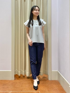 「esche（エッシュ）のアイテム」を使った、あい梨さん（レディース・157cm）の春コーディネート