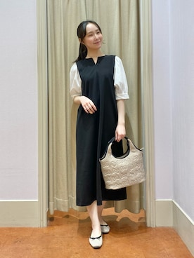 「ハローキティコラボ（ハローキティコラボ）のアイテム」を使った、あい梨さん（レディース・157cm）の春コーディネート