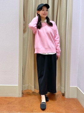 「grove（グローブ）のアイテム（帽子）」を使った、あい梨さん（レディース・157cm）の冬コーディネート