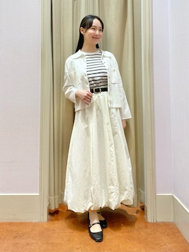 「grove（グローブ）のアイテム」を使った、あい梨さん（レディース・157cm）の春コーディネート