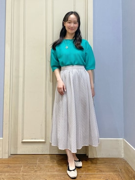 「grove（グローブ）のアイテム」を使った、あい梨さん（レディース・157cm）の春コーディネート