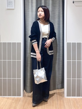 「SOMETHING（サムシング）のアイテム」を使った、myuさん（レディース・150cm）の秋コーディネート